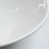 White porcelain bowls, simple household ceramic tableware, serving rice bowls, large soup bowls Application Scenario